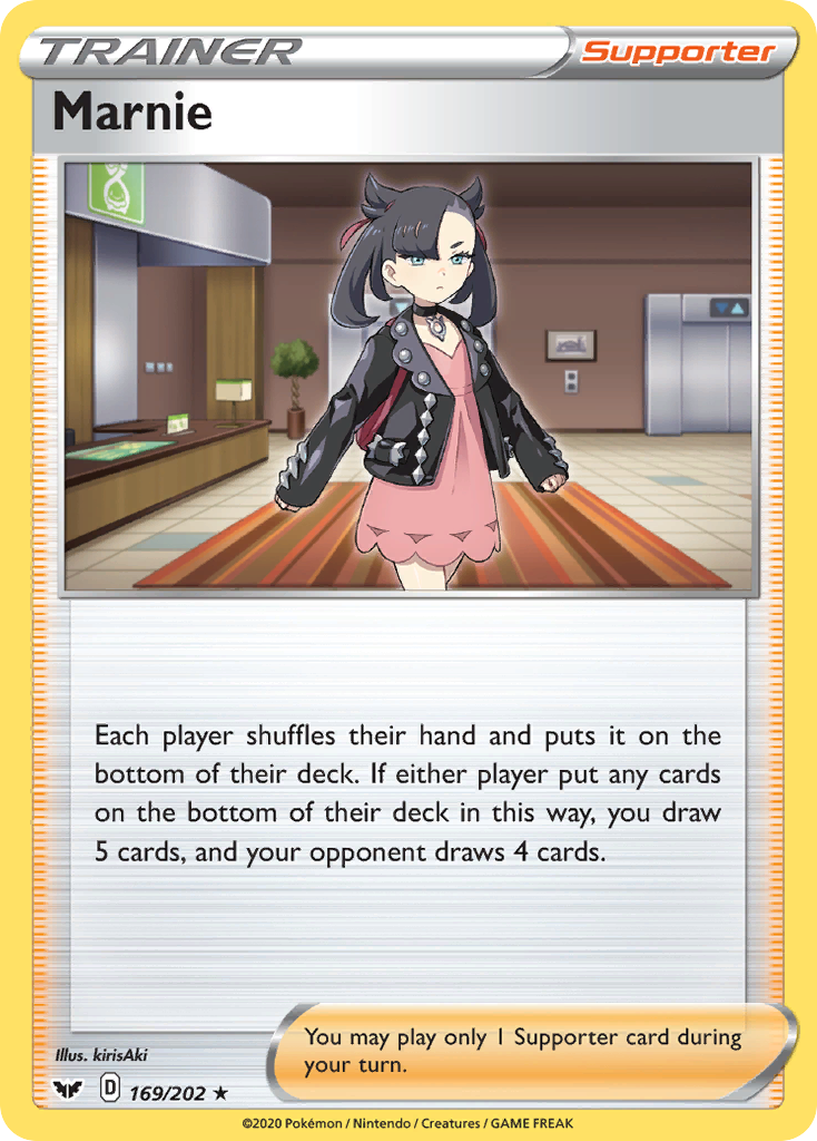 Marnie (169/202) [Sword & Shield: Base Set] | Silver Goblin