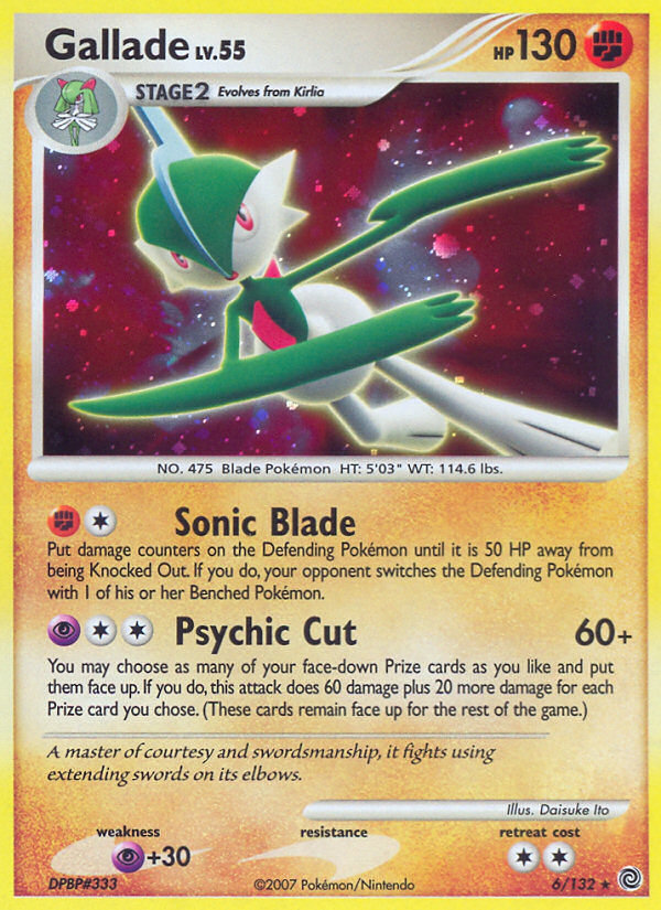 Gallade (6/132) [Diamond & Pearl: Secret Wonders] | Silver Goblin