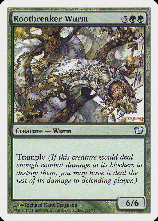 Rootbreaker Wurm [Ninth Edition] | Silver Goblin