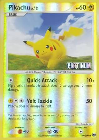 Pikachu (70/100) [Burger King Promos: 2009 Collection] | Silver Goblin