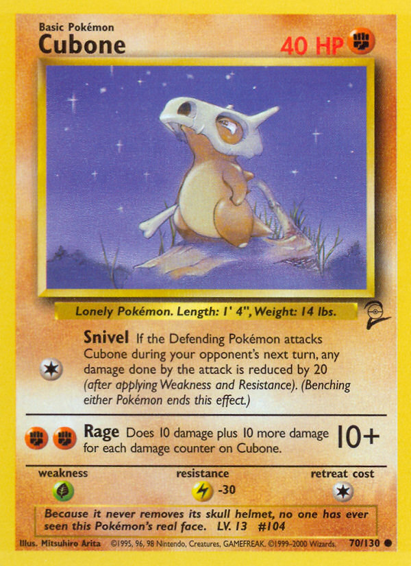 Cubone (70/130) [Base Set 2] | Silver Goblin