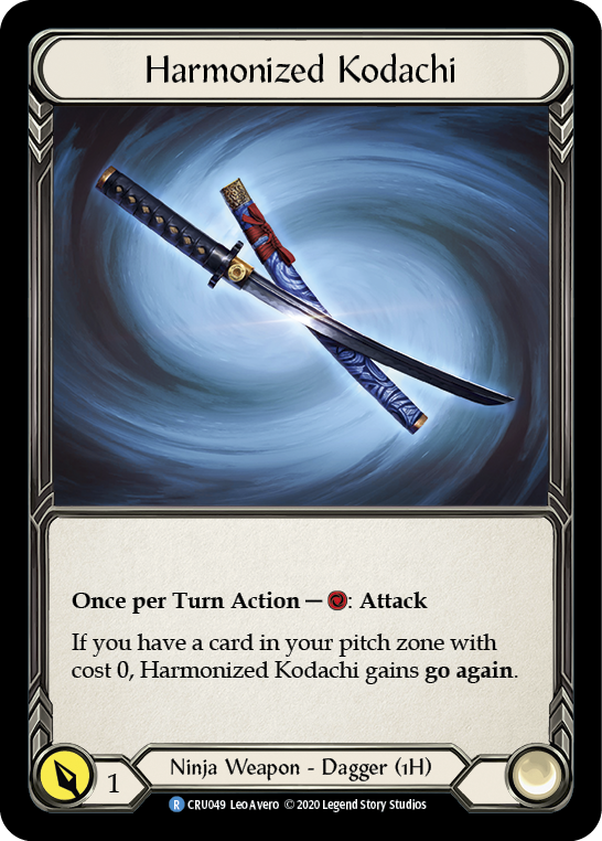 Harmonized Kodachi [CRU049] (Crucible of War)  1st Edition Cold Foil | Silver Goblin