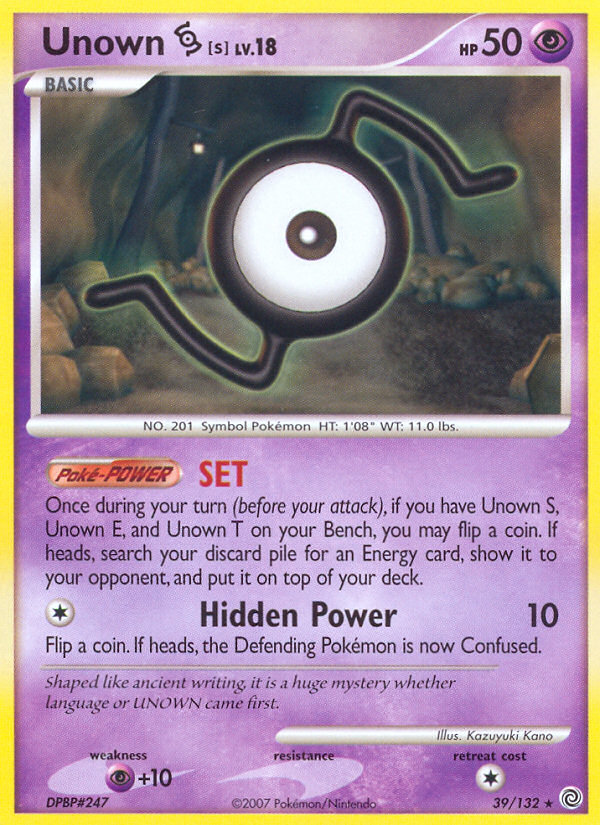 Unown S (39/132) [Diamond & Pearl: Secret Wonders] | Silver Goblin