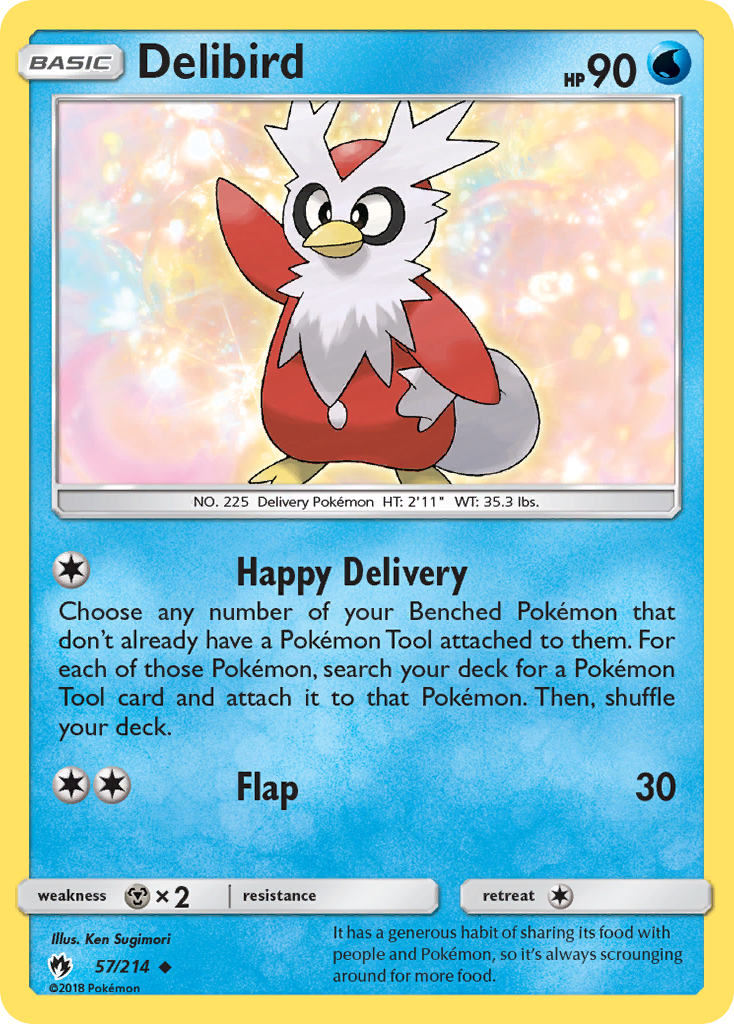 Delibird (57/214) [Sun & Moon: Lost Thunder] | Silver Goblin