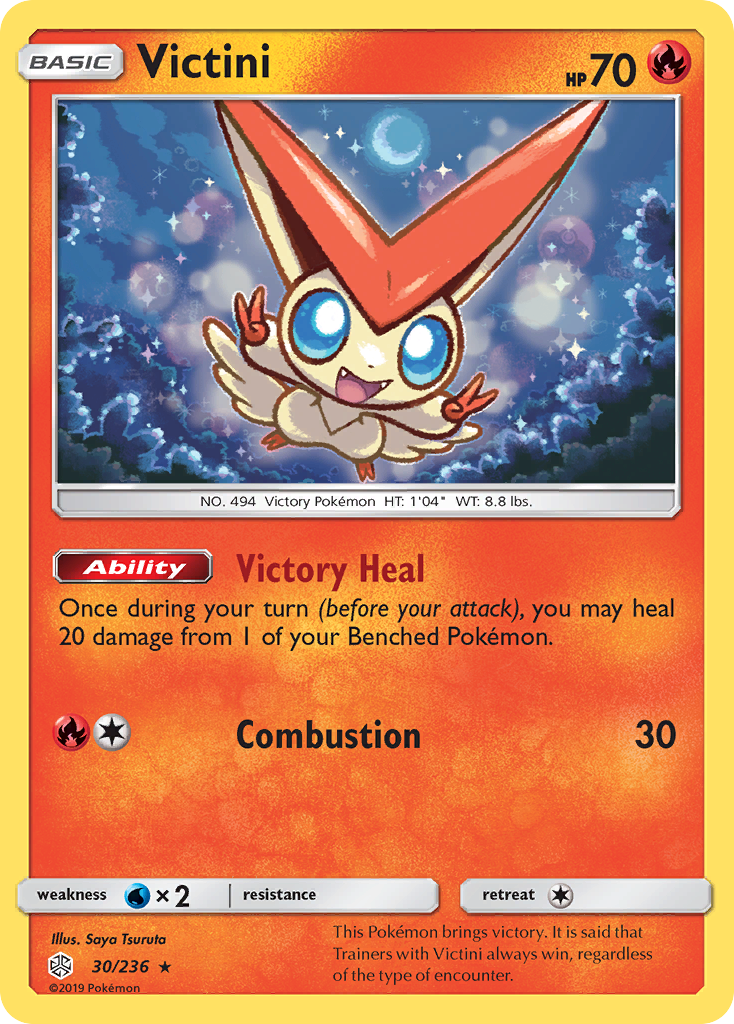 Victini (30/236) [Sun & Moon: Cosmic Eclipse] | Silver Goblin