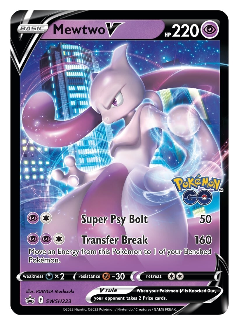 Mewtwo V (SWSH223) [Sword & Shield: Black Star Promos] | Silver Goblin