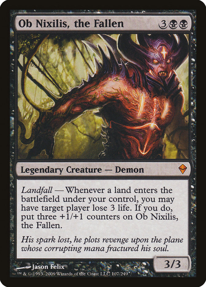 Ob Nixilis, the Fallen [Zendikar] | Silver Goblin