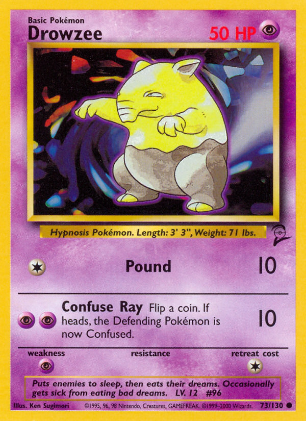 Drowzee (73/130) [Base Set 2] | Silver Goblin