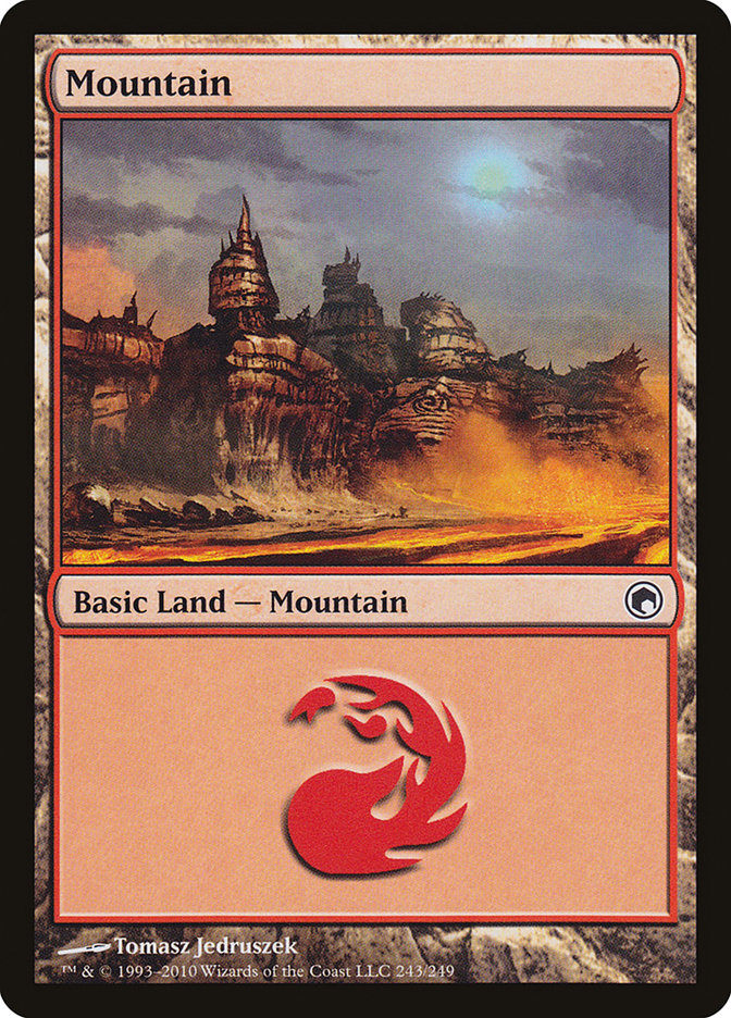 Mountain (243) [Scars of Mirrodin] | Silver Goblin