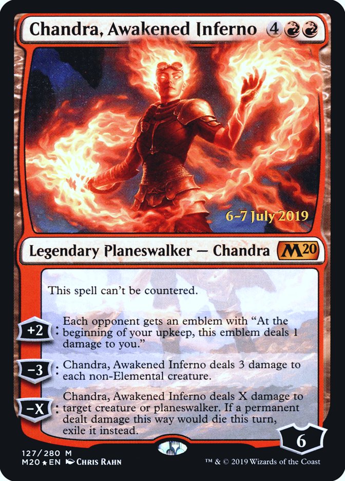 Chandra, Awakened Inferno [Core Set 2020 Prerelease Promos] | Silver Goblin