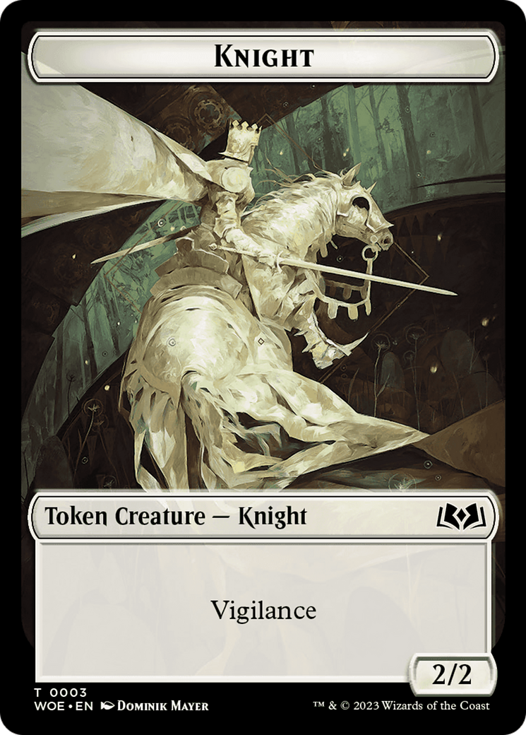 Knight Token [Wilds of Eldraine Tokens] | Silver Goblin