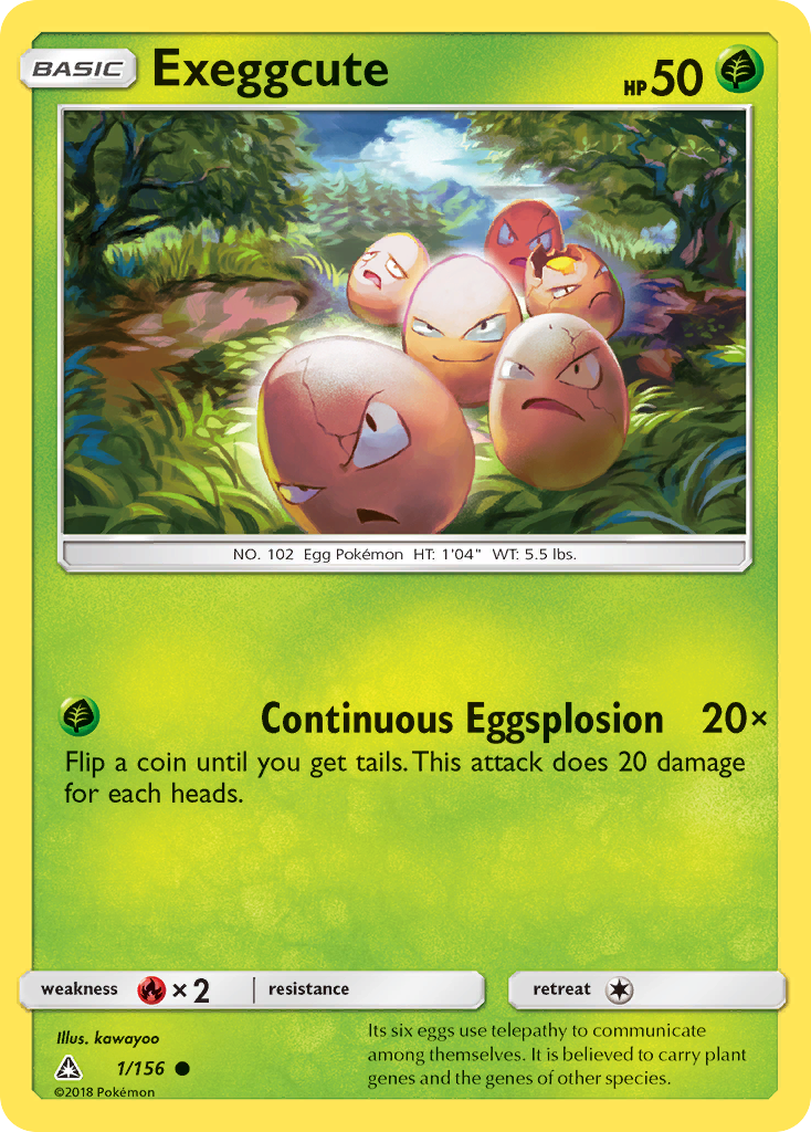 Exeggcute (1/156) [Sun & Moon: Ultra Prism] | Silver Goblin