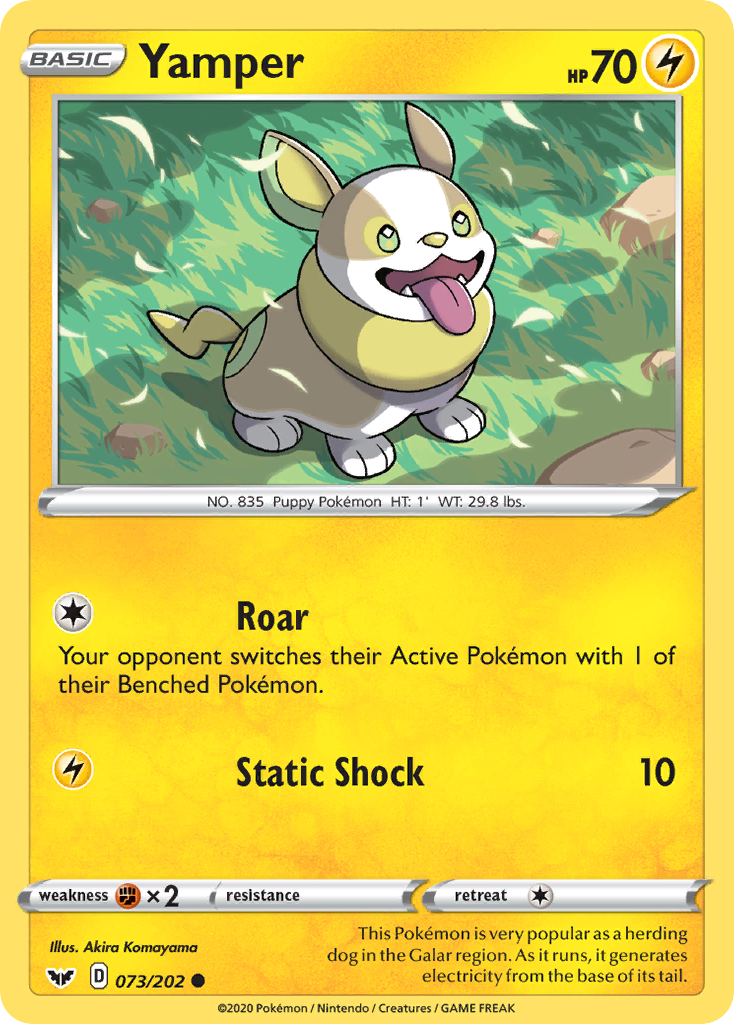 Yamper (073/202) [Sword & Shield: Base Set] | Silver Goblin