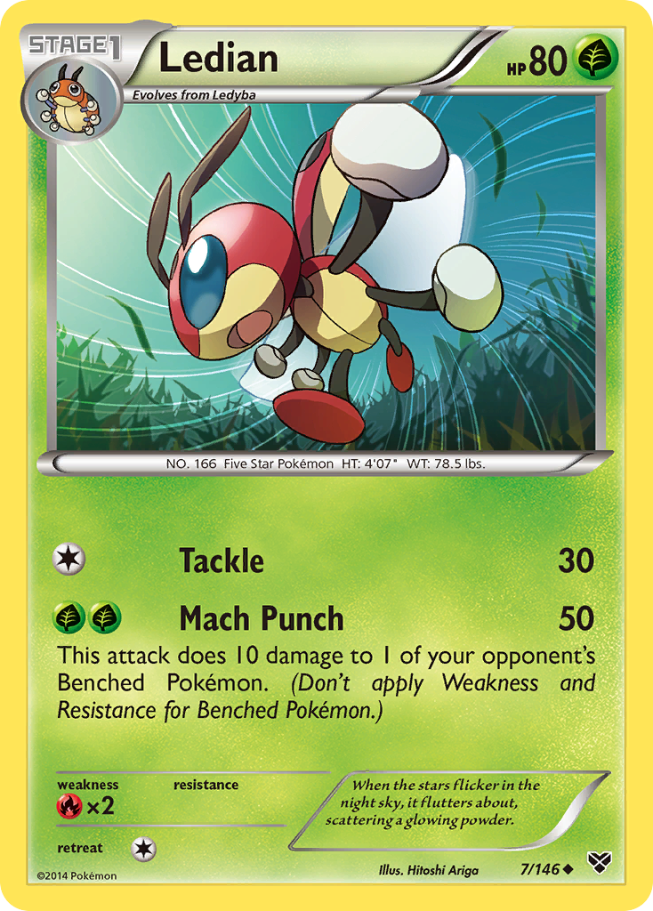 Ledian (7/146) [XY: Base Set] | Silver Goblin