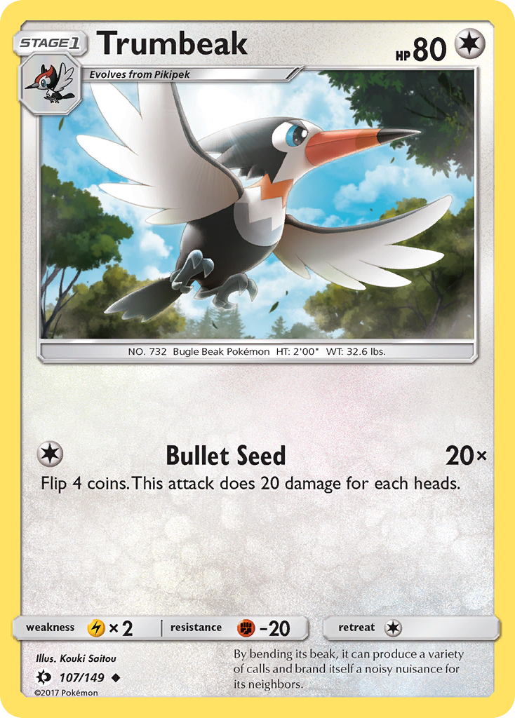 Trumbeak (107/149) [Sun & Moon: Base Set] | Silver Goblin