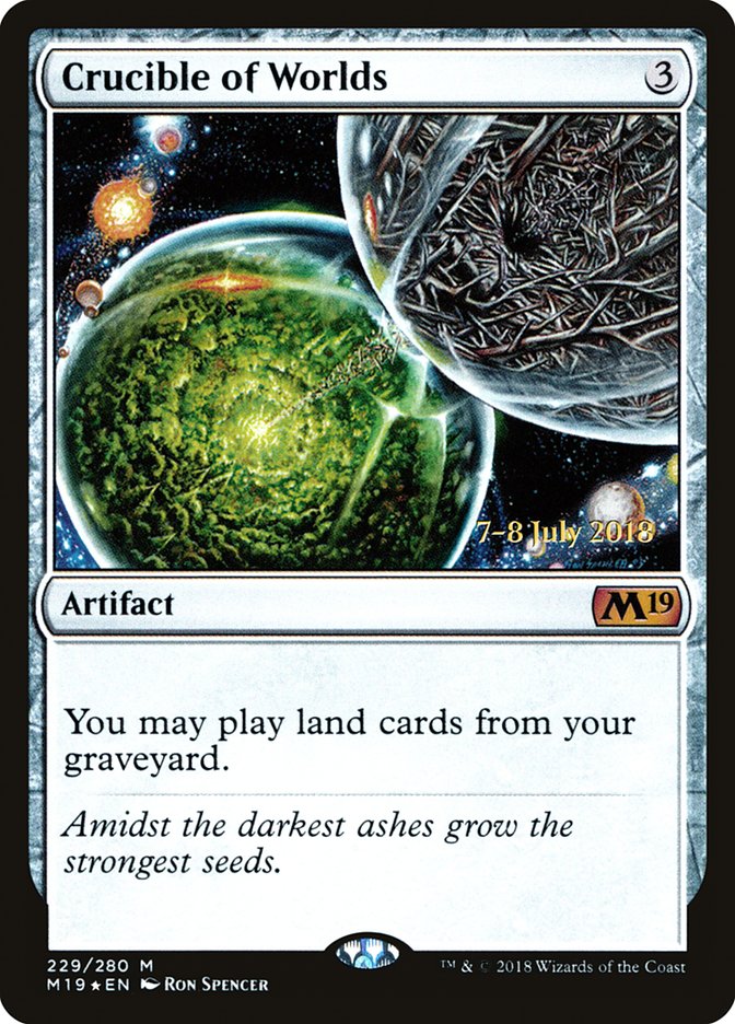 Crucible of Worlds [Core Set 2019 Prerelease Promos] | Silver Goblin