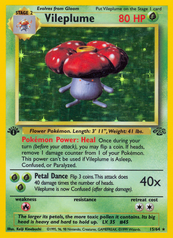 Vileplume (15/64) [Jungle 1st Edition] | Silver Goblin