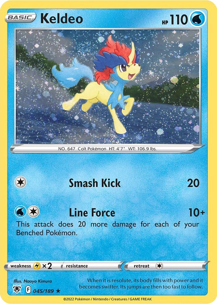 Keldeo (045/189) (Cosmos Holo) [Sword & Shield: Astral Radiance] | Silver Goblin