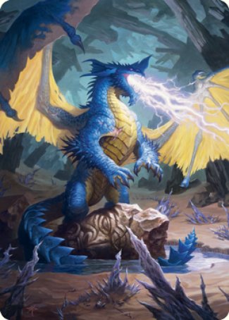 Blue Dragon Art Card [Dungeons & Dragons: Adventures in the Forgotten Realms Art Series] | Silver Goblin