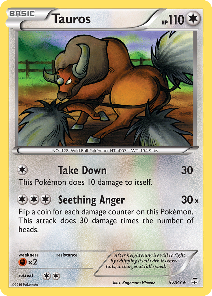 Tauros (57/83) [XY: Generations] | Silver Goblin