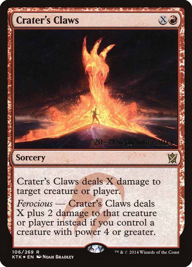 Crater's Claws [Khans of Tarkir Prerelease Promos] | Silver Goblin