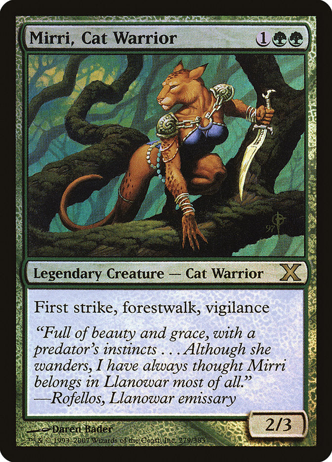 Mirri, Cat Warrior (Premium Foil) [Tenth Edition] | Silver Goblin
