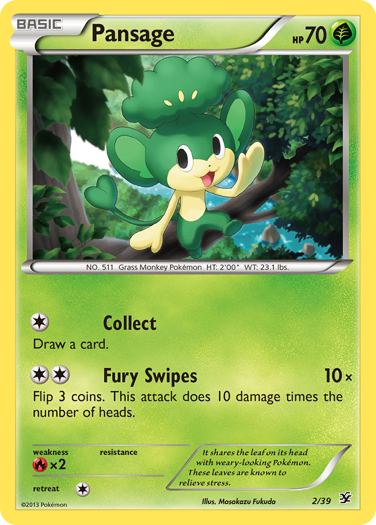 Pansage (2/39) [XY: Kalos Starter Set] | Silver Goblin