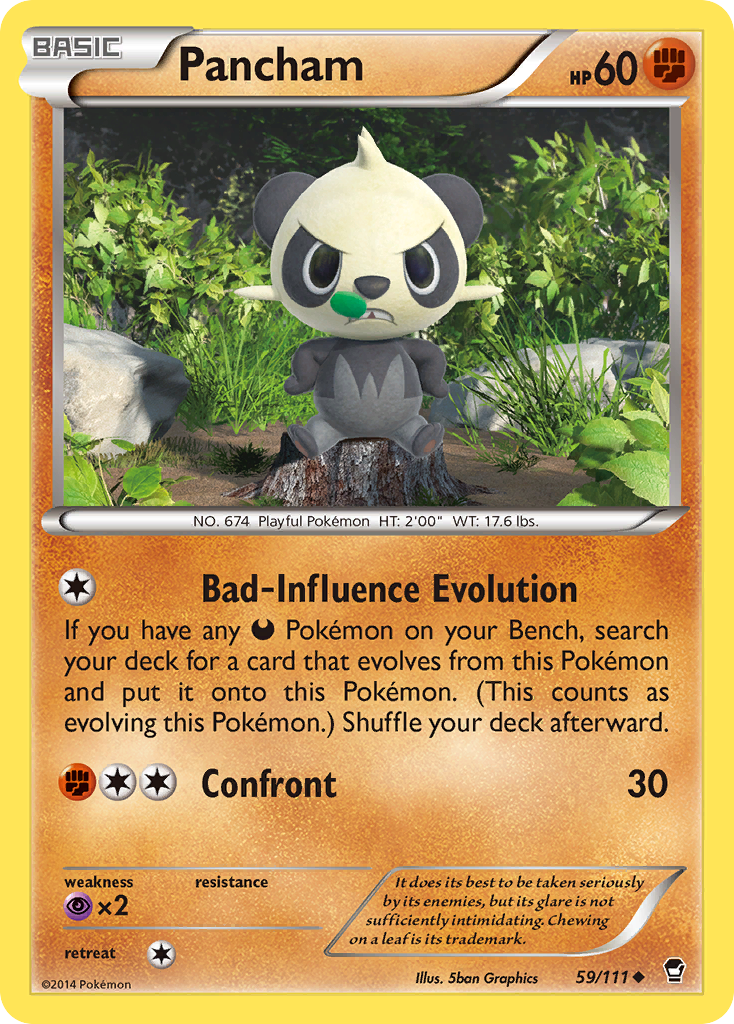 Pancham (59/111) [XY: Furious Fists] | Silver Goblin