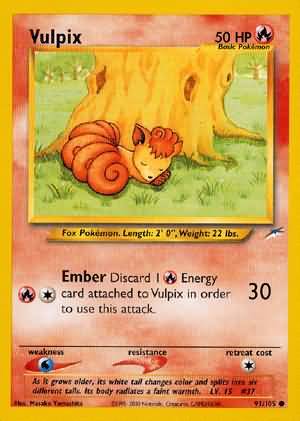 Vulpix (91/105) [Neo Destiny Unlimited] | Silver Goblin