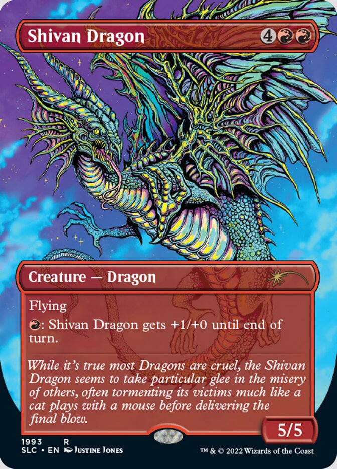 Shivan Dragon (Borderless) [Secret Lair 30th Anniversary Countdown Kit] | Silver Goblin