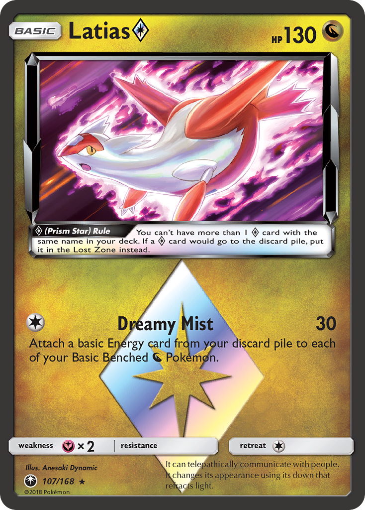 Latias (107/168) (Prism Star) [Sun & Moon: Celestial Storm] | Silver Goblin