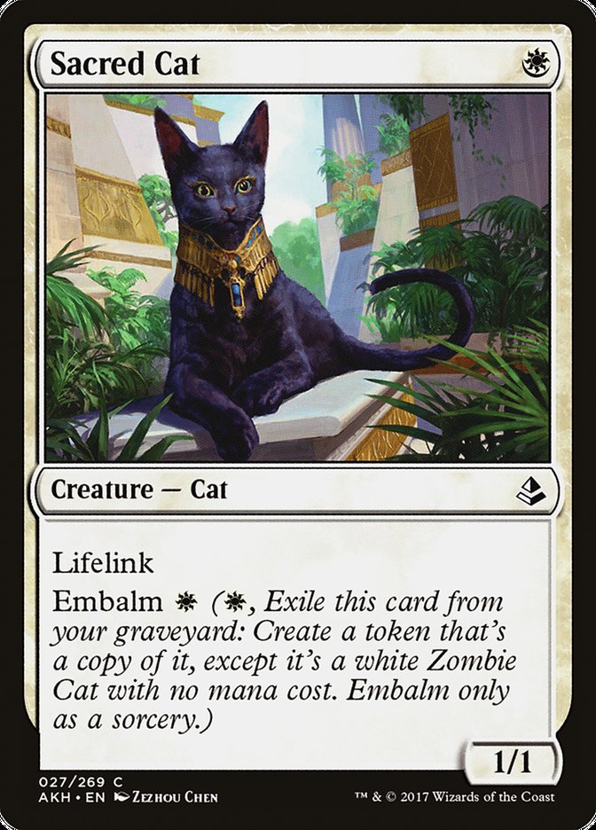 Sacred Cat [Amonkhet] | Silver Goblin