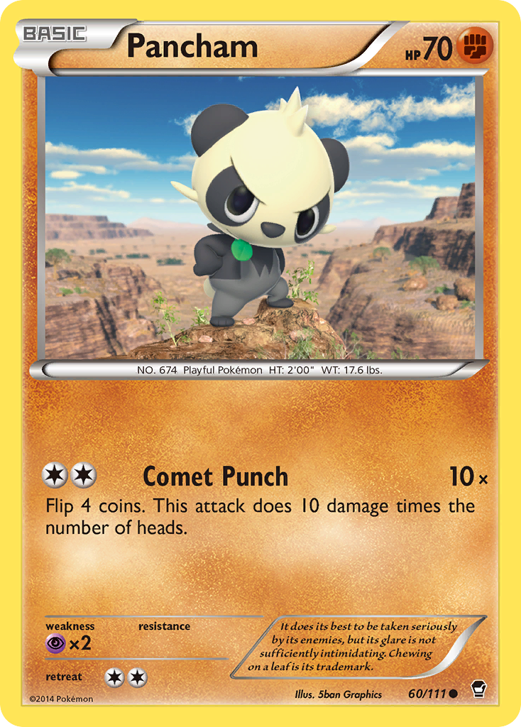 Pancham (60/111) [XY: Furious Fists] | Silver Goblin