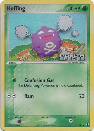 Koffing (72/113) (Stamped) [EX: Delta Species] | Silver Goblin