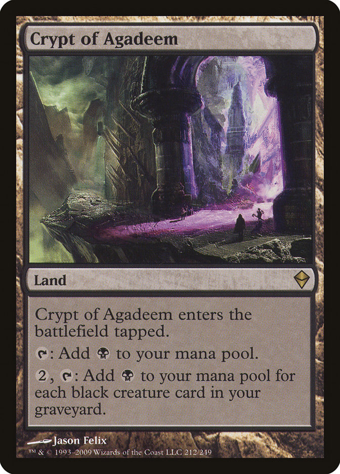 Crypt of Agadeem [Zendikar] | Silver Goblin