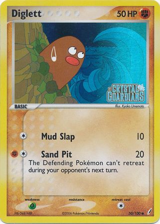 Diglett (50/100) (Stamped) [EX: Crystal Guardians] | Silver Goblin