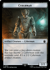 Copy // Cyberman Double-Sided Token [Doctor Who Tokens] | Silver Goblin
