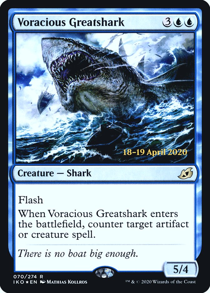 Voracious Greatshark [Ikoria: Lair of Behemoths Prerelease Promos] | Silver Goblin