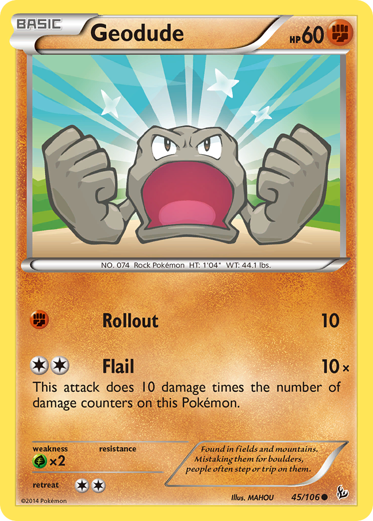 Geodude (45/106) [XY: Flashfire] | Silver Goblin