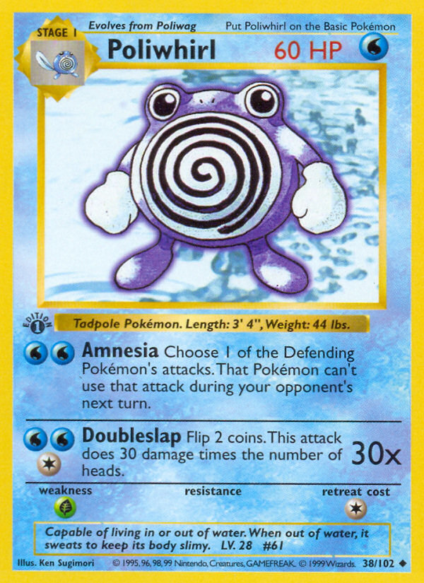 Poliwhirl (38/102) (Shadowless) [Base Set 1st Edition] | Silver Goblin