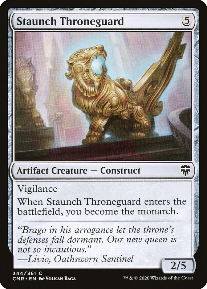 Staunch Throneguard [Commander Legends] | Silver Goblin