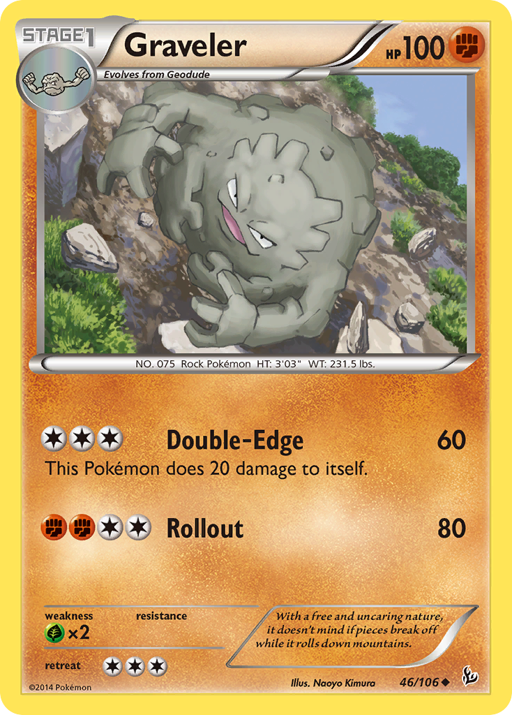 Graveler (46/106) [XY: Flashfire] | Silver Goblin