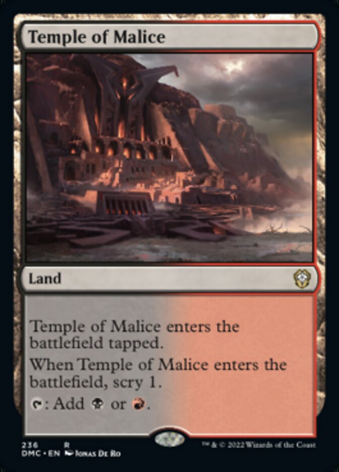 Temple of Malice [Dominaria United Commander] | Silver Goblin