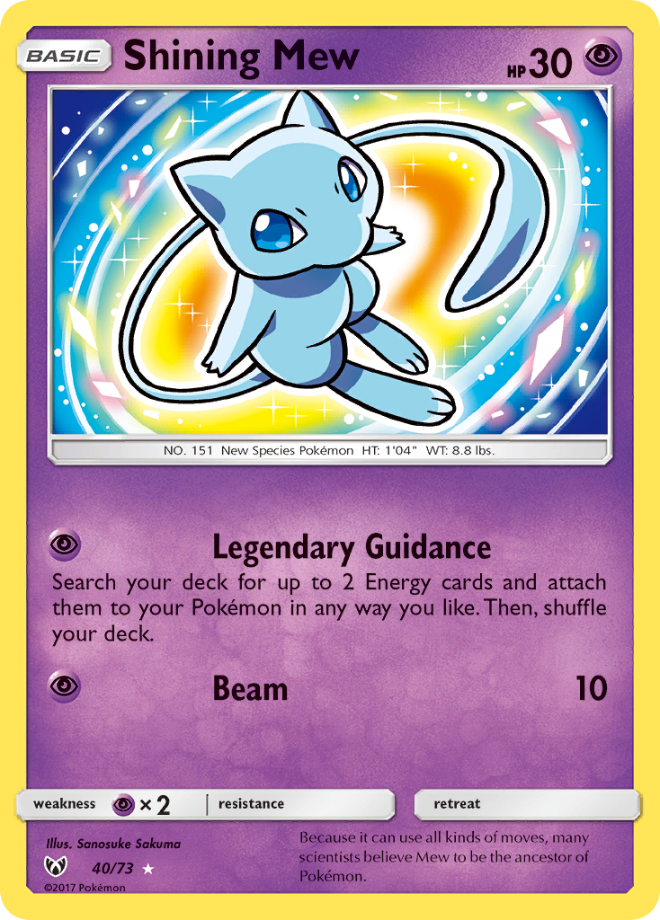 Shining Mew (40/73) [Sun & Moon: Shining Legends] | Silver Goblin