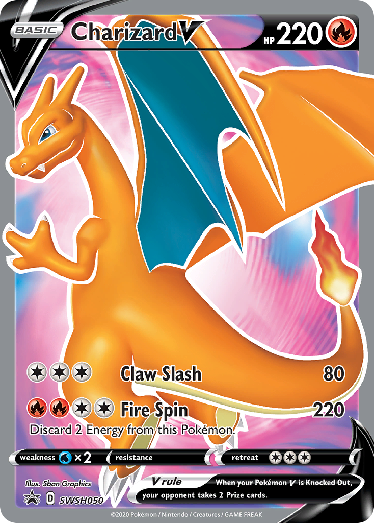 Charizard V (SWSH050) [Sword & Shield: Black Star Promos] | Silver Goblin