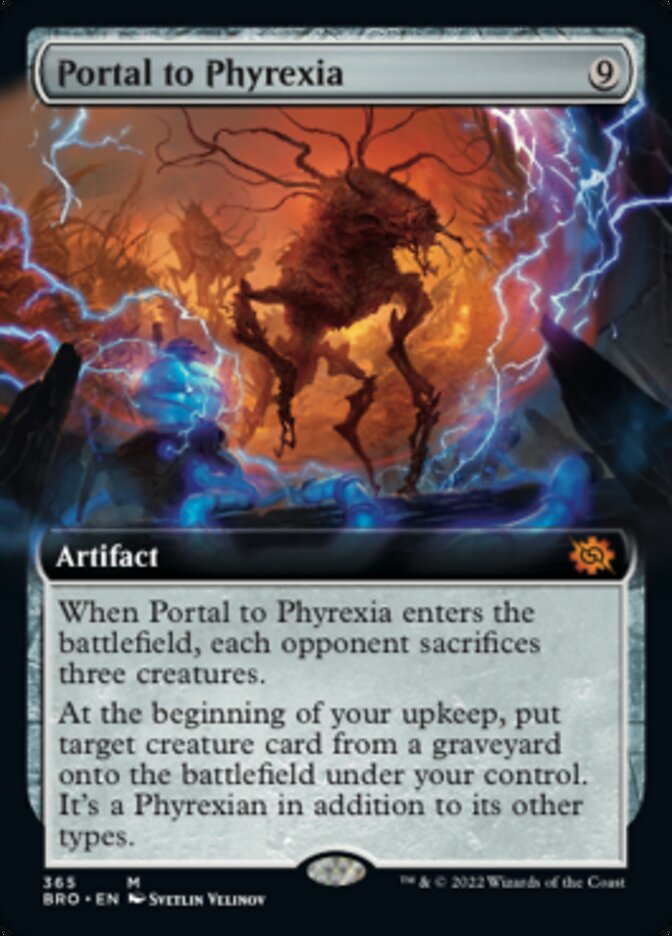 Portal to Phyrexia (Extended Art) [The Brothers' War] | Silver Goblin