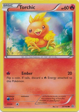 Torchic (25/160) (Sheen Holo) [XY: Primal Clash] | Silver Goblin