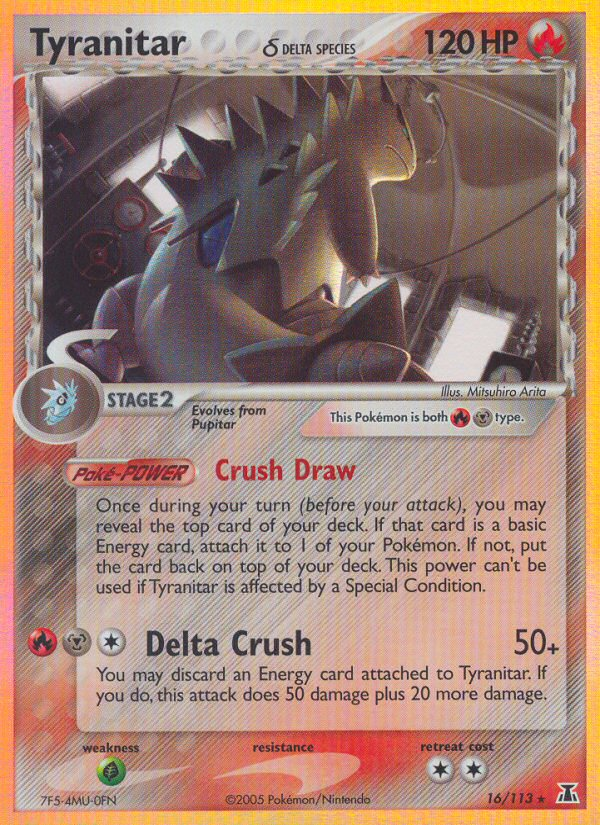 Tyranitar (16/113) (Delta Species) [EX: Delta Species] | Silver Goblin