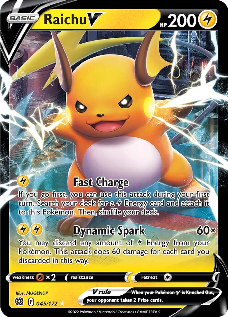 Raichu V (045/172) [Sword & Shield: Brilliant Stars] | Silver Goblin