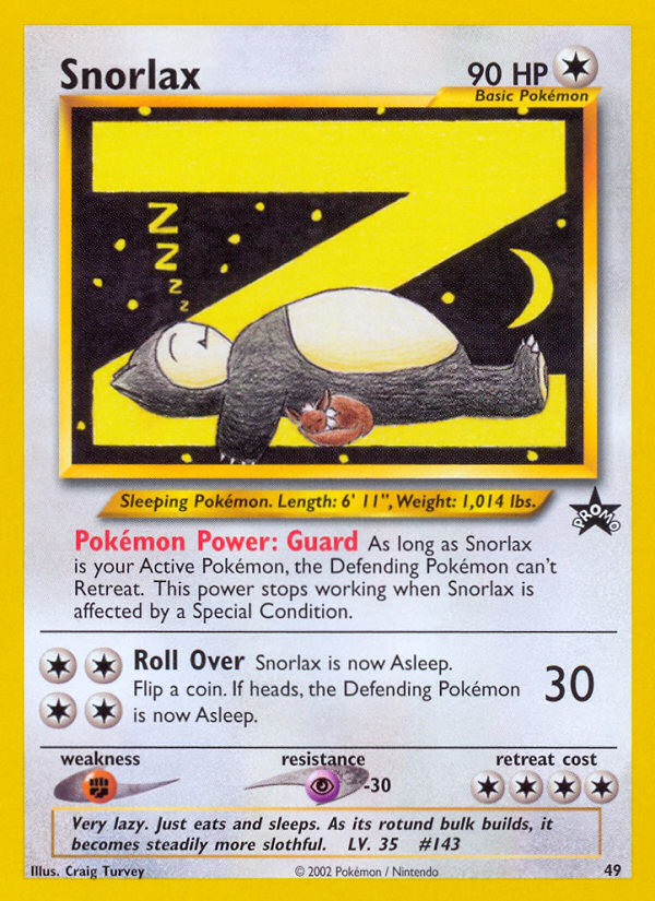 Snorlax (49) [Wizards of the Coast: Black Star Promos] | Silver Goblin